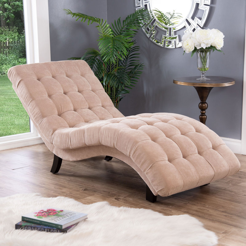 Ethelinda Fabric Chaise Lounge & Reviews Birch Lane